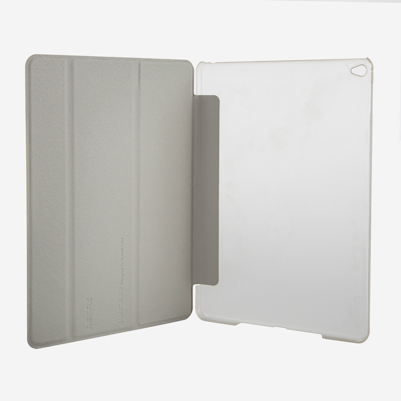 REMAX iPad Air 2 Hajtógatós bőr Smart Cover Aktív Tok - fehér - Image 4